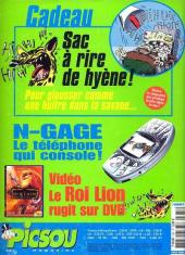 Verso de Picsou Magazine -381- Picsou Magazine N°381