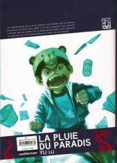 Verso de La pluie du paradis