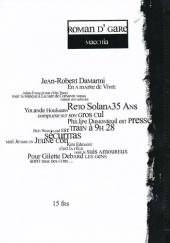 Verso de Roman d'Gare - Roman d'gare
