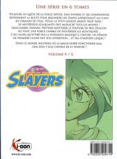 Verso de Slayers knight of Aqua Lord -4- Tome 4
