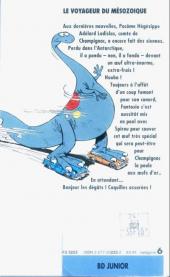 Verso de Spirou et Fantasio -13Poche223- Le Voyageur du mésozoïque