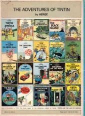 Verso de Tintin (The Adventures of) -4b- Cigars of the Pharaoh