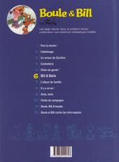 Verso de Boule et Bill -10- (Le Soir) -6- Bill & Balle
