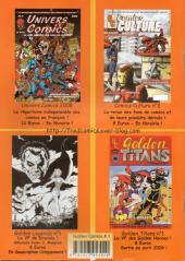Verso de Golden Comics -1- Weird monster tales