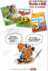 Verso de Boule et Bill -03- (Publicitaires) -23Malabar- 'faut rigoler !