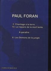 Verso de Paul Foran (Milwaukee) -3- Chantage à la terre