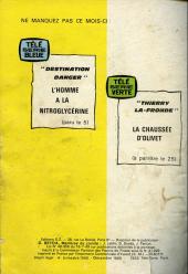 Verso de Télé série jaune (Au nom de la loi, El Cougouar) -26- Quand souffle le Chinook