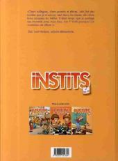 Verso de Les instits et les PE -3- Cas d'école
