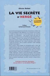 Verso de (AUT) Hergé -2010/09- La vie secrète d'Hergé