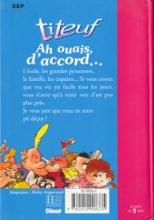 Verso de Titeuf (Bibliothèque Rose) -91179- Ah ouais, d'accord...