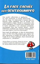 Verso de (AUT) Peyo - Le Petit livre bleu - Analyse critique et politique de la société des schtroumpfs