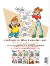 Verso de Les guides Junior -8a2008- Le guide junior des bêtises à ne pas faire !