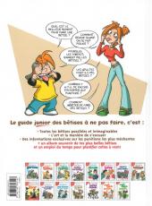 Verso de Les guides Junior -8a2011- Le guide junior des bêtises à ne pas faire !