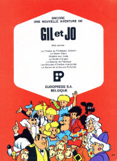 Verso de Gil et Jo (Les aventures de) -6- Les boucles d'Oreilles chantantes