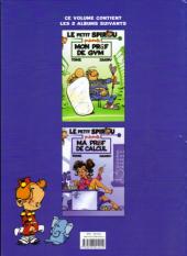 Verso de Le petit Spirou présente... -FLD01- Mon prof de gym / Ma prof de calcul