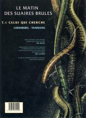 Verso de Le matin des suaires brûlés -1a1997- Celui qui cherche