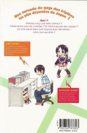 Verso de Les triplées -5- Volume 5