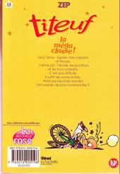 Verso de Titeuf (Bibliothèque Rose pop!) -13- La méga classe !