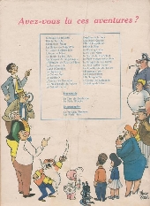 Verso de Samedi Jeunesse -70- La plume rouge