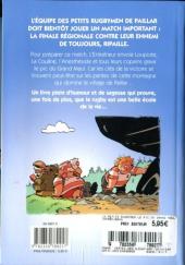 Verso de Les petits rugbymen (Roman) -1- Le pic du grand maul