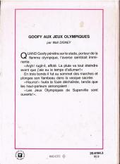 Verso de Walt Disney (Bibliothèque Rose) - Goofy aux Jeux Olympiques