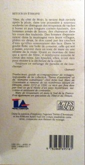 Verso de (AUT) Pratt, Hugo - Retour en Éthiopie