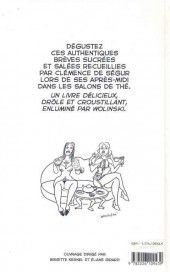 Verso de Brèves sucrées et salées de salons de thé