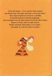 Verso de Mickey club du livre -36b2002- Les Aventures de Tigrou et de son ami Winnie