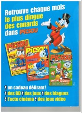 Verso de Picsou Magazine -Rec64- (2e série) Recueil n°64 (n°468-471-470)