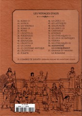 Verso de Alix - La collection (Hachette) -56- Les voyages d'Alix - Alexandre le conquérant