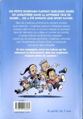 Verso de Les petits rugbymen (Roman) -3- Mystère à rugby