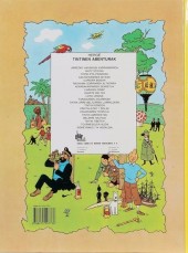 Verso de Tintin (en langues régionales) -22Basque- Sidneyrako 714 Hegaldia