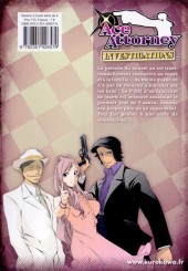Verso de Ace Attorney Investigations -3- Tome 3