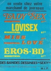 Verso de Miss Love -19- Chacal : apocalypse demain