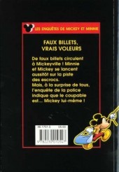 Verso de Les enquêtes de Mickey et Minnie -22- Faux billets, vrais voleurs