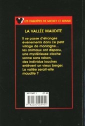 Verso de Les enquêtes de Mickey et Minnie -15- La vallée maudite