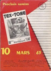 Verso de Tex-Tone (Impéria) -188- Cow boy en danger
