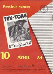 Verso de Tex-Tone (Impéria) -166- Faire justice