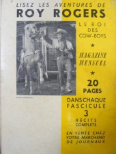 Verso de Le petit Sheriff -REC09- Album n°9 (du n°100 au n°107)