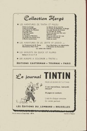 Verso de (Recueil) Tintin (Album du journal - Édition belge) -41- Tome 41