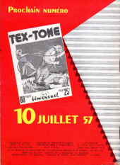 Verso de Tex-Tone (Impéria) -4- Le bétail disparu