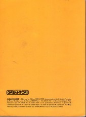 Verso de Zorro (5e série - DPE puis Greantori - Nouvelle série) -Rec05- Album N°5 le Témoin