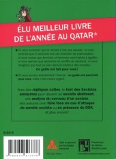 Verso de Journal Intimement Public - Guide de survie en milieu sexiste