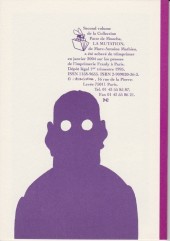 Verso de La mutation - Tome b2004 