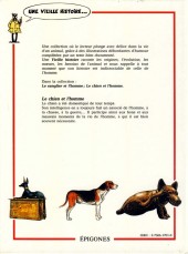 Verso de Une vieille histoire... -2- Le Chien et l'Homme