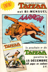 Verso de Tarzan - Le Seigneur de la Jungle (4e Série - Sagédition) (Nouvelle Série) -5- Le maître du feu