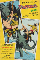 Verso de Tarzan - Le Seigneur de la Jungle (4e Série - Sagédition) (Nouvelle Série) -7- La caverne des pirates