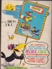 Verso de Big Boy (Artima) -REC1001- Album N°1001 (du N°1 au N°5)