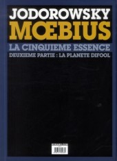 Verso de L'incal - Une aventure de John Difool -6TL- La Cinquième Essence - Deuxième partie : La planète Difool