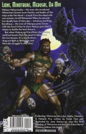Verso de Wolverine/Hercules - Myths, Monsters & Mutants (2011) -INT- Myths, Monsters and Mutants